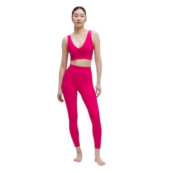 LULULEMON Align V- Neck Bra in Pink - Picture 1 of 10